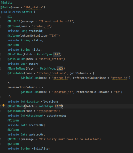 Domain model with fetch type LAZY