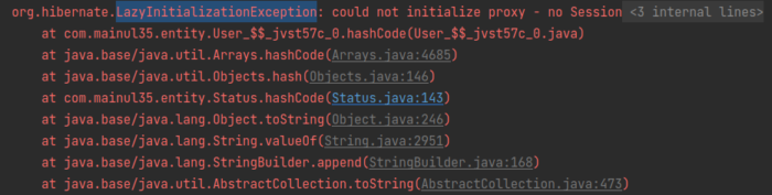 LazyInitializationException
