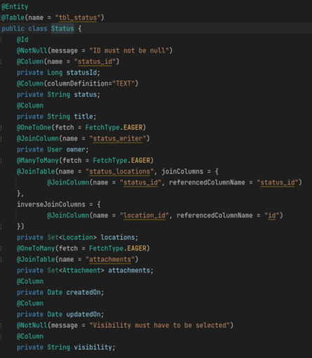 Domain model with fetch type EAGER