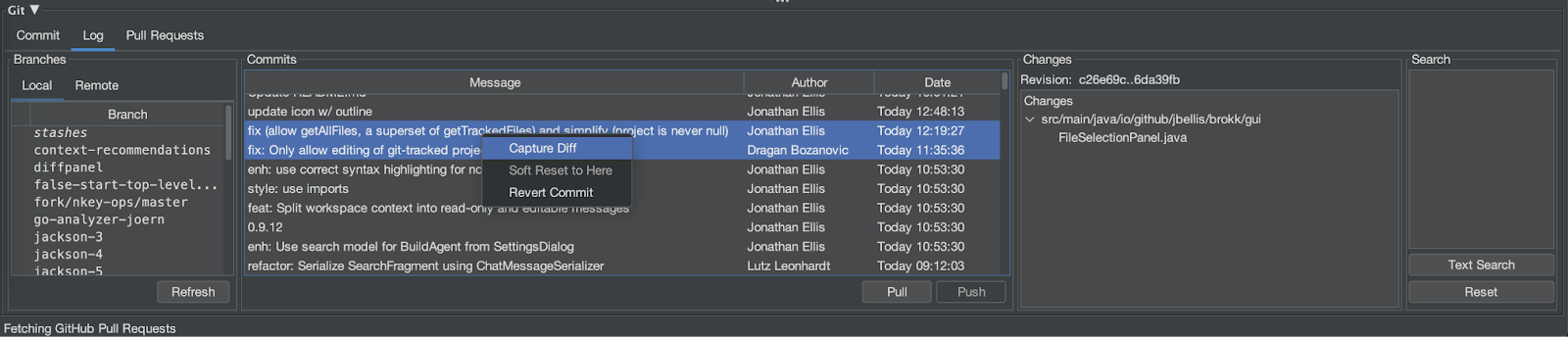 Git Panel