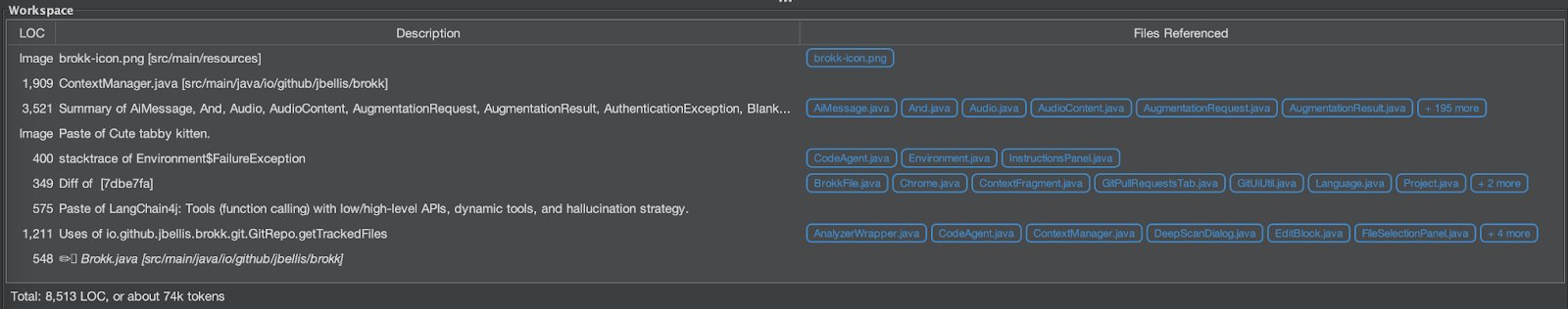 Workspace Context Types