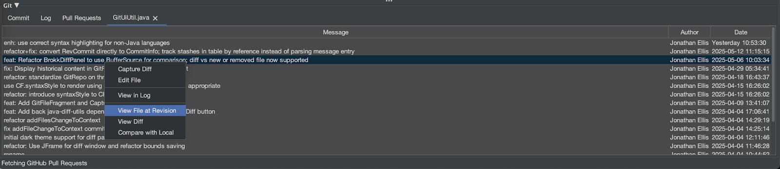 Git Diff Context
