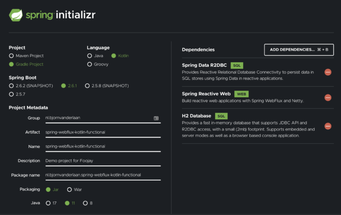 Spring Initializr