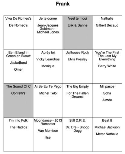 PDF Bingo card