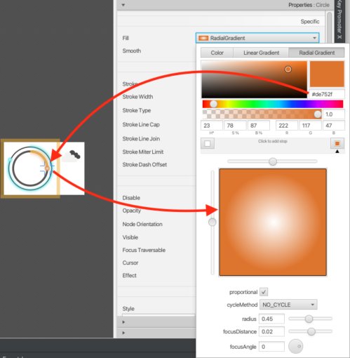 Scene Builder Altering fill color