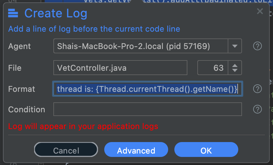 Debug threading issue