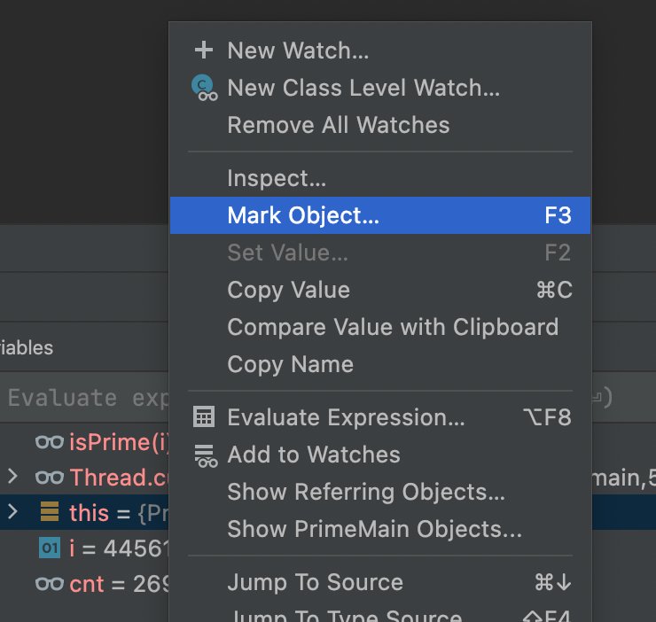 Mark Objects Menu