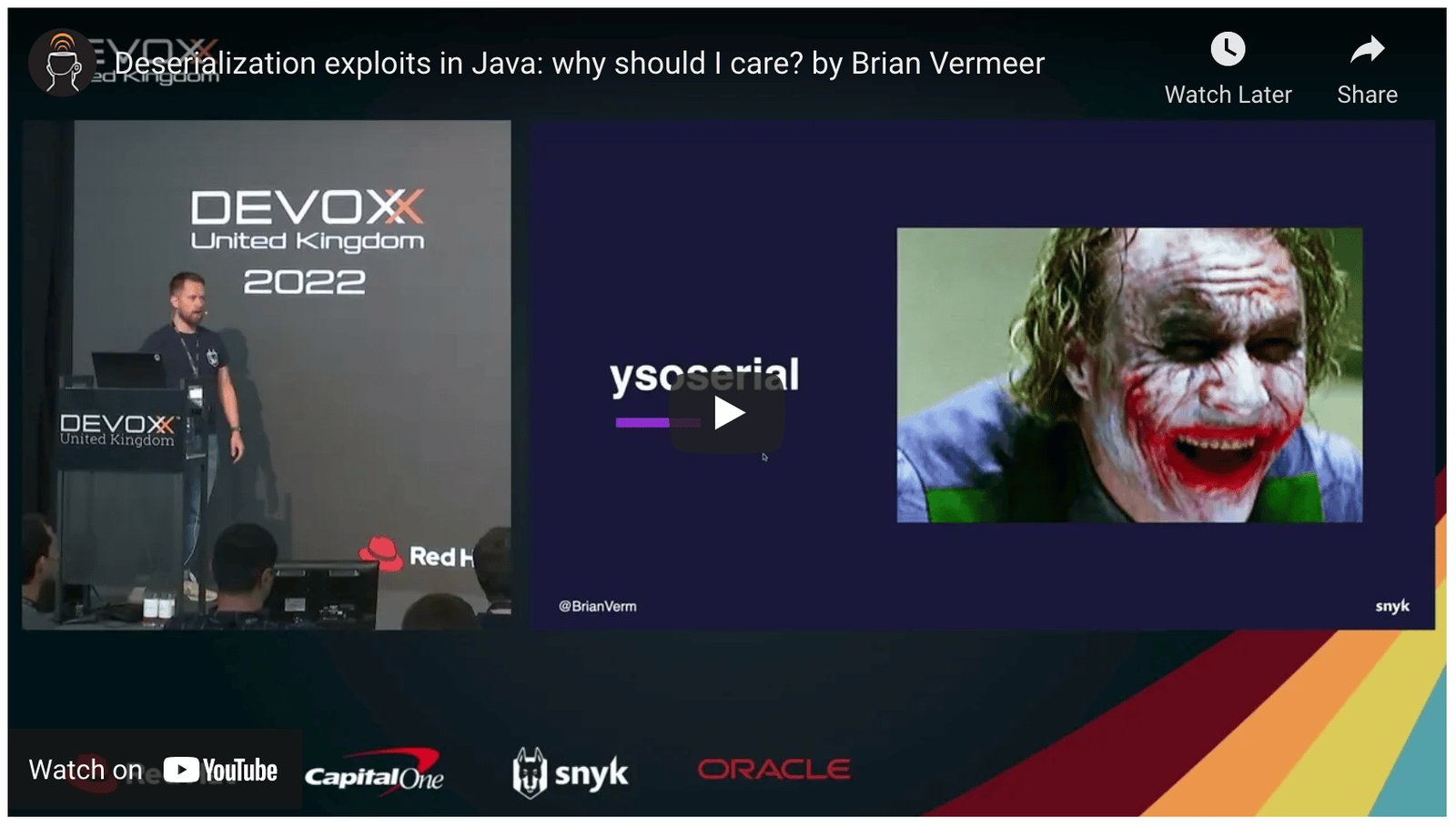 Deserialization exploits in Java: why should I Care?