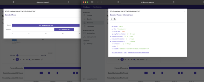 Tracing with Payloads