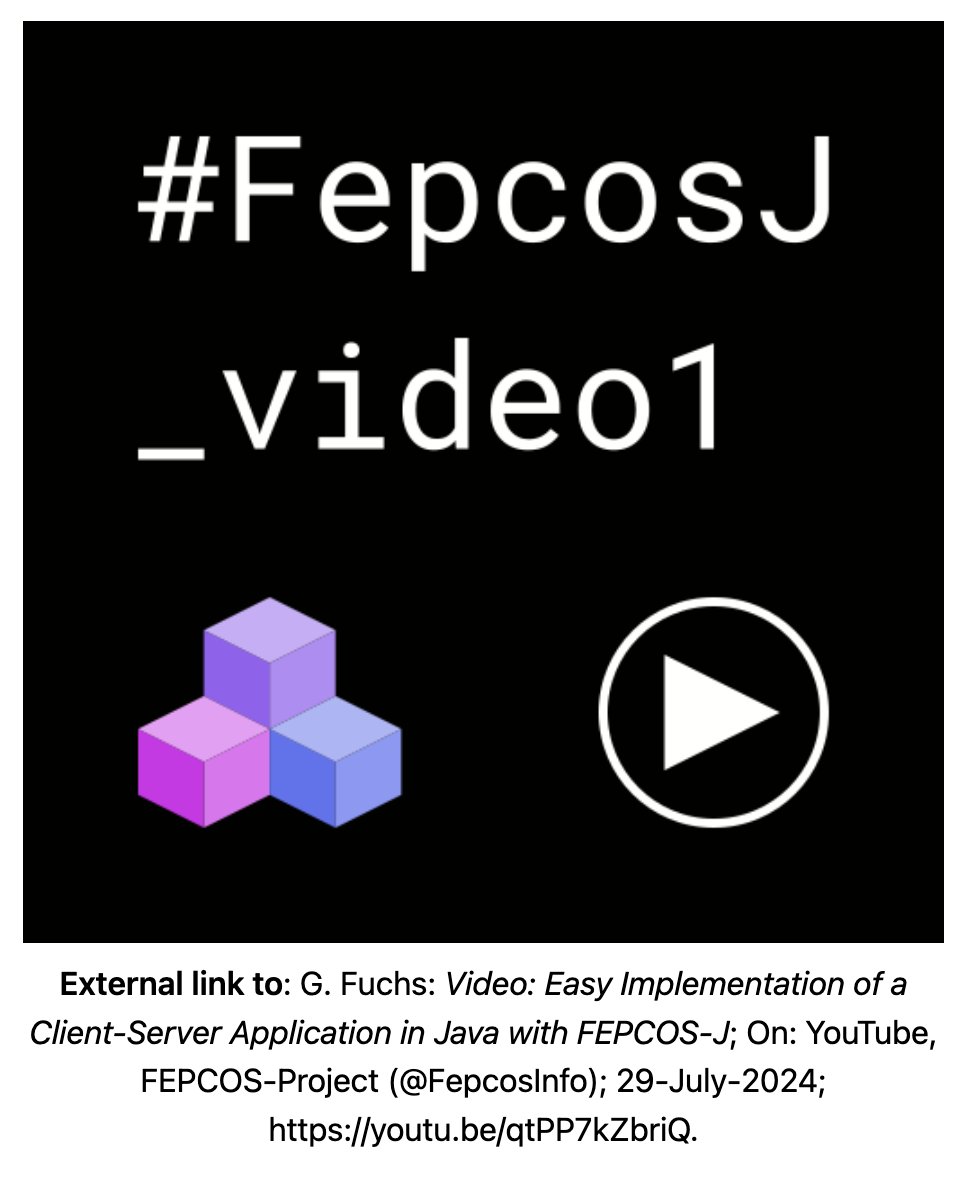 Client-server application in Java: Easy with FEPCOS-J – Video.