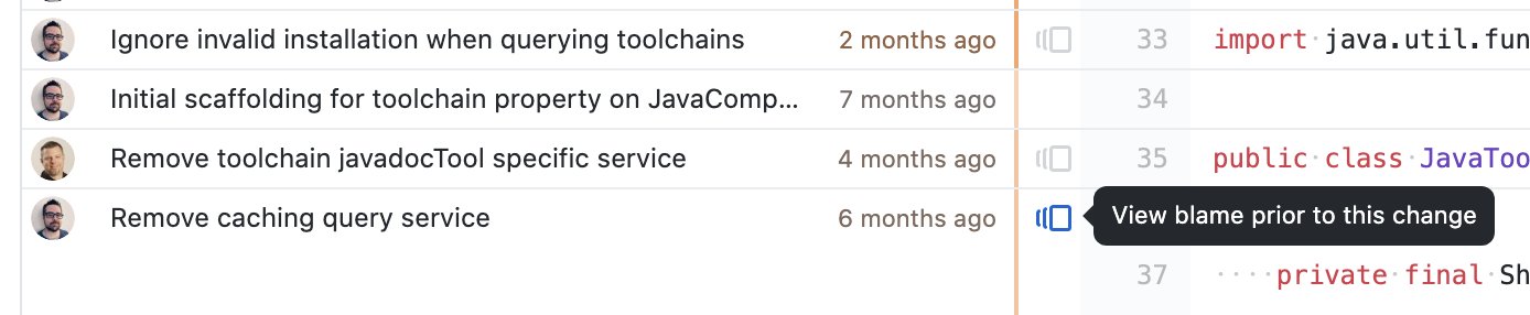 GitHub prior commits