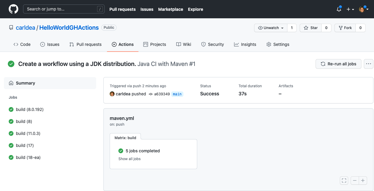 JDK versions build on