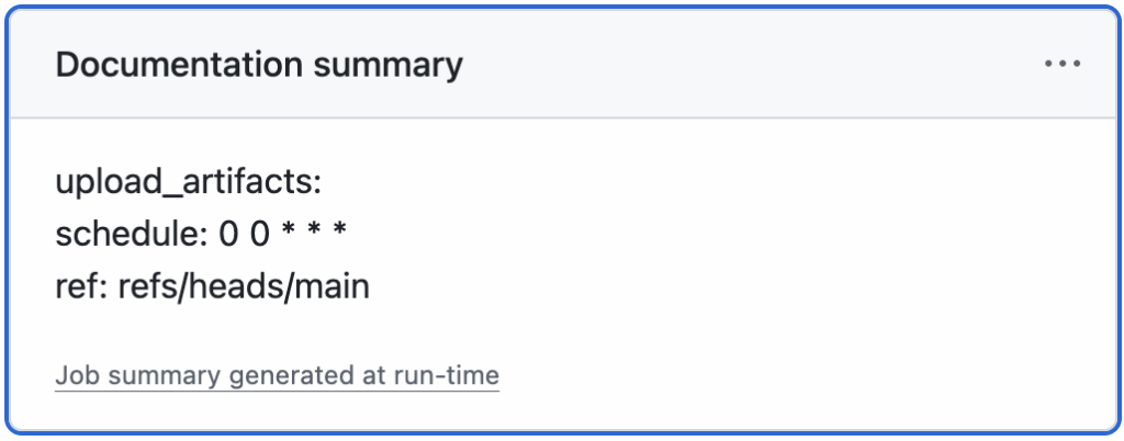 GitHub summary sample