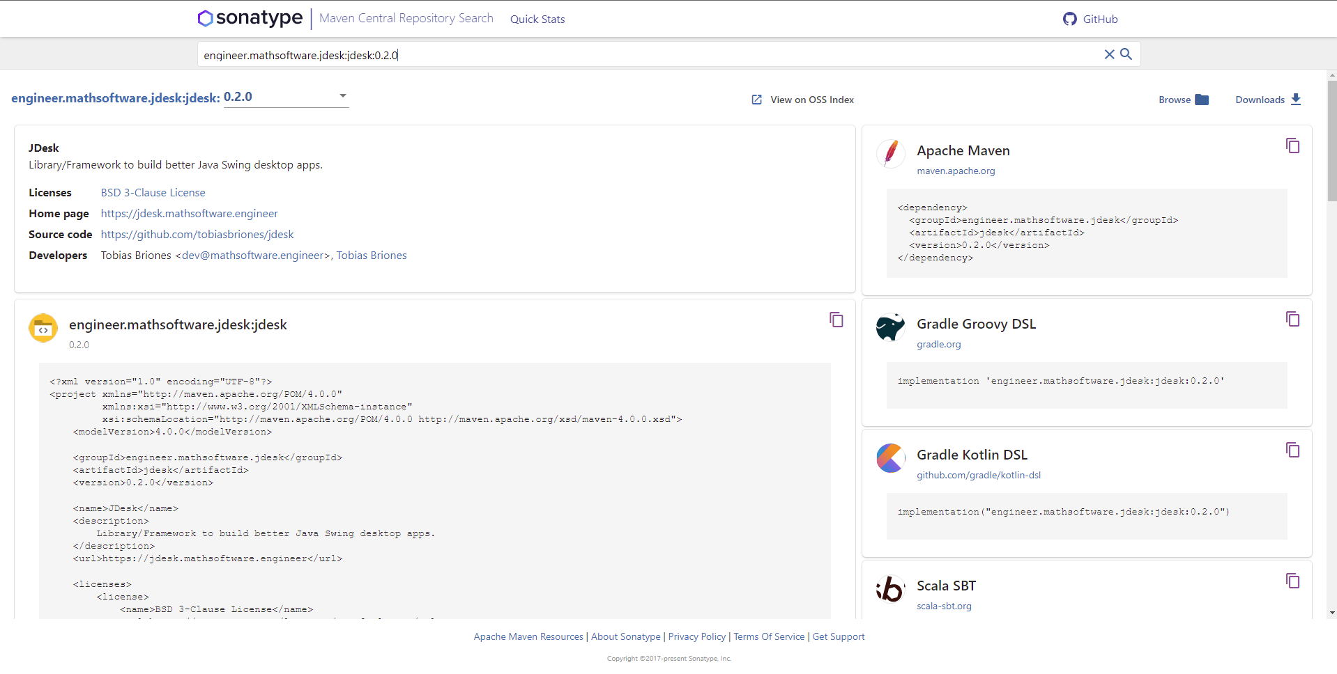 JDesk 0.2.0 Deployed
