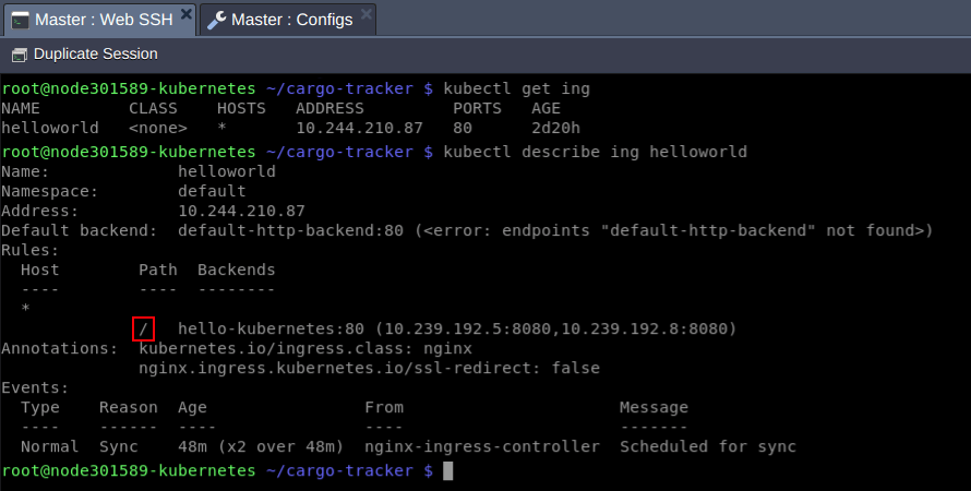 kubernetes web shh
