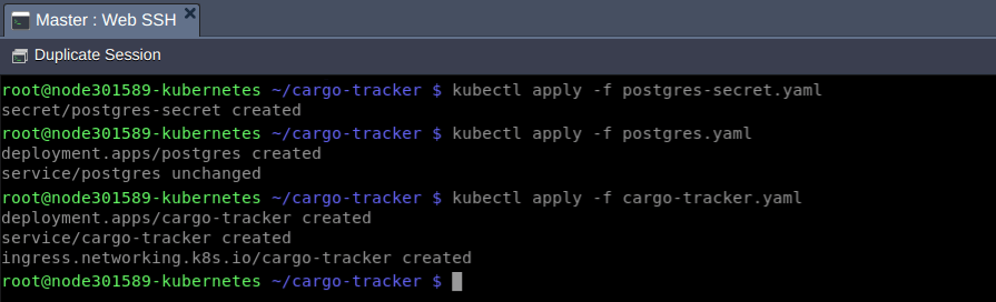 kubernetes files