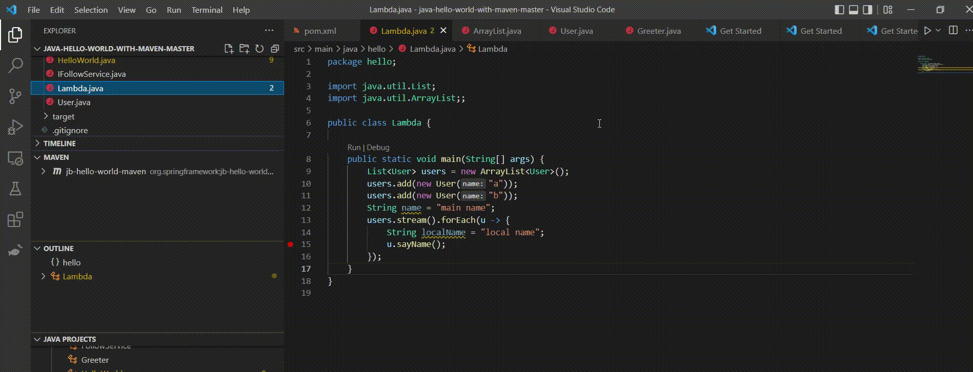 Debugging demo