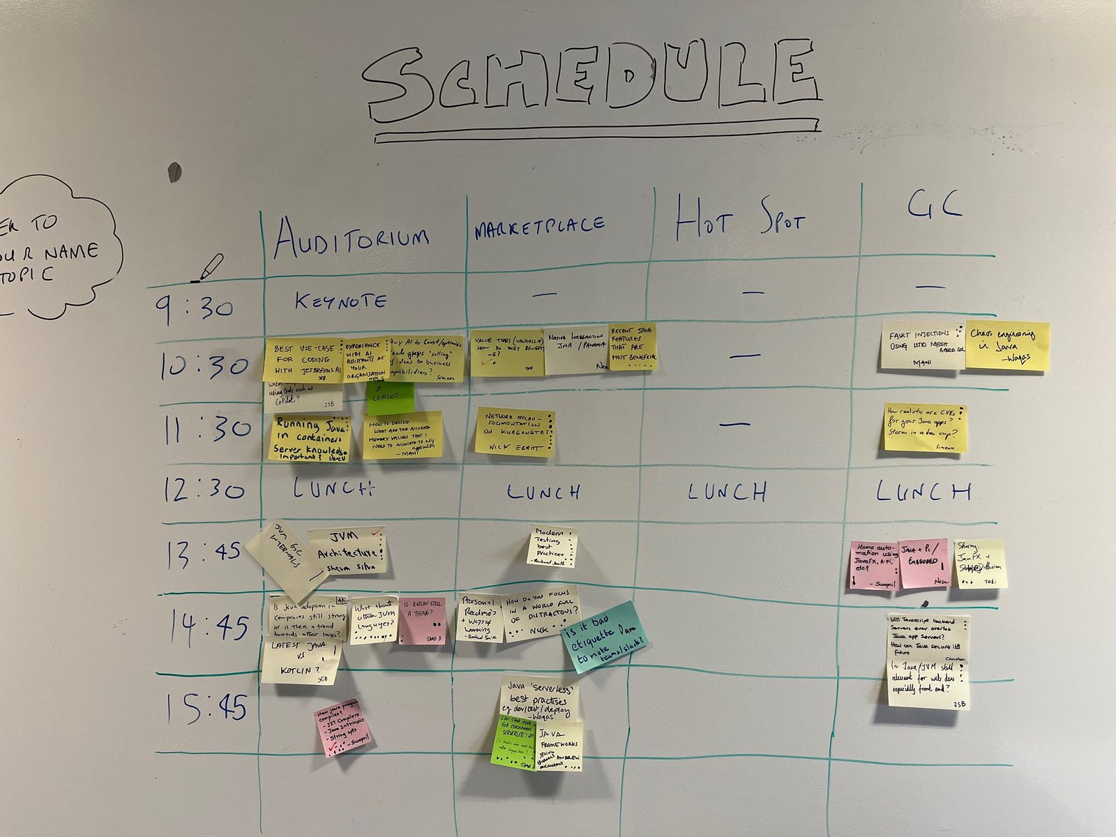 schedule