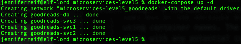 docker compose up