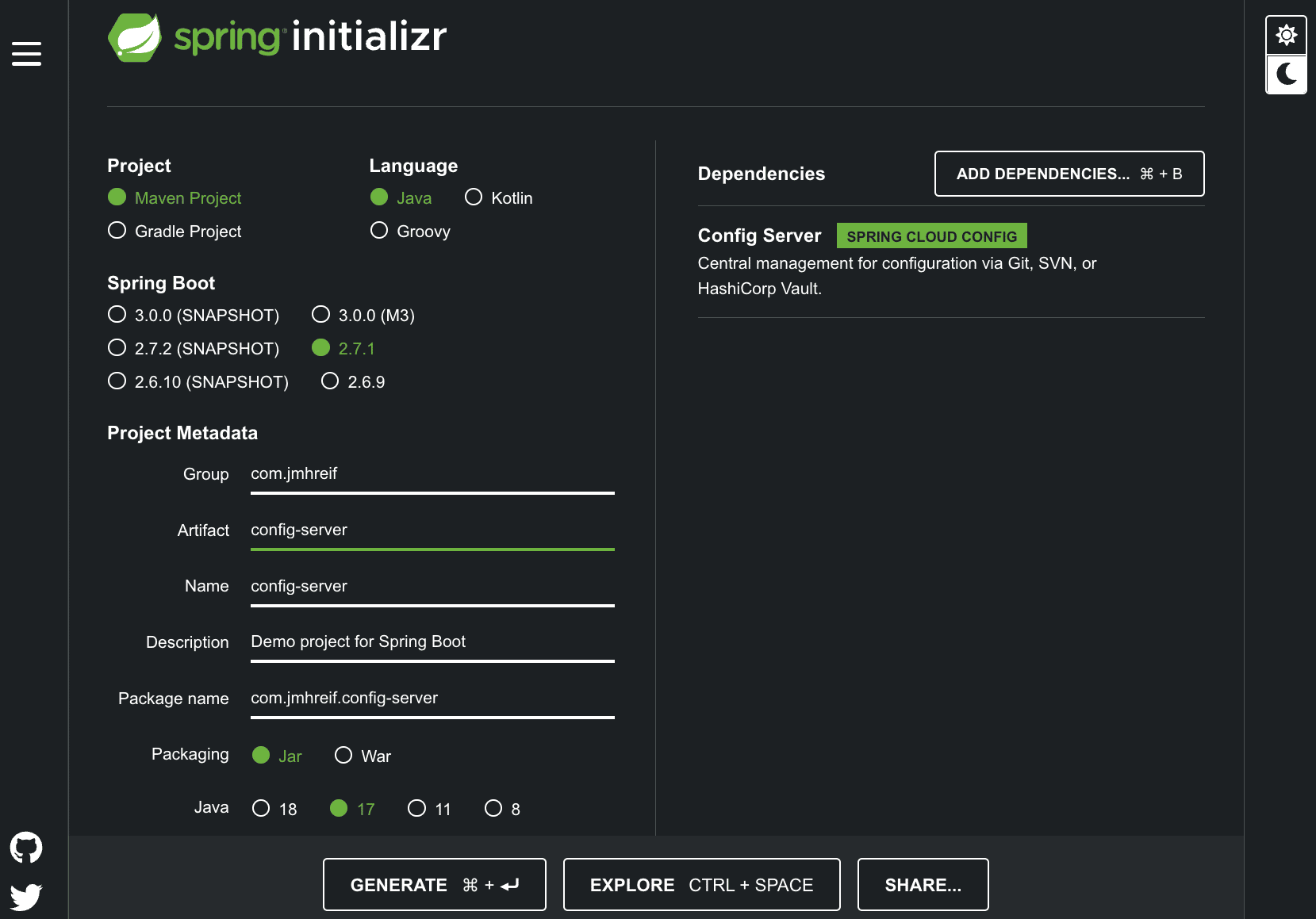 springio configserver