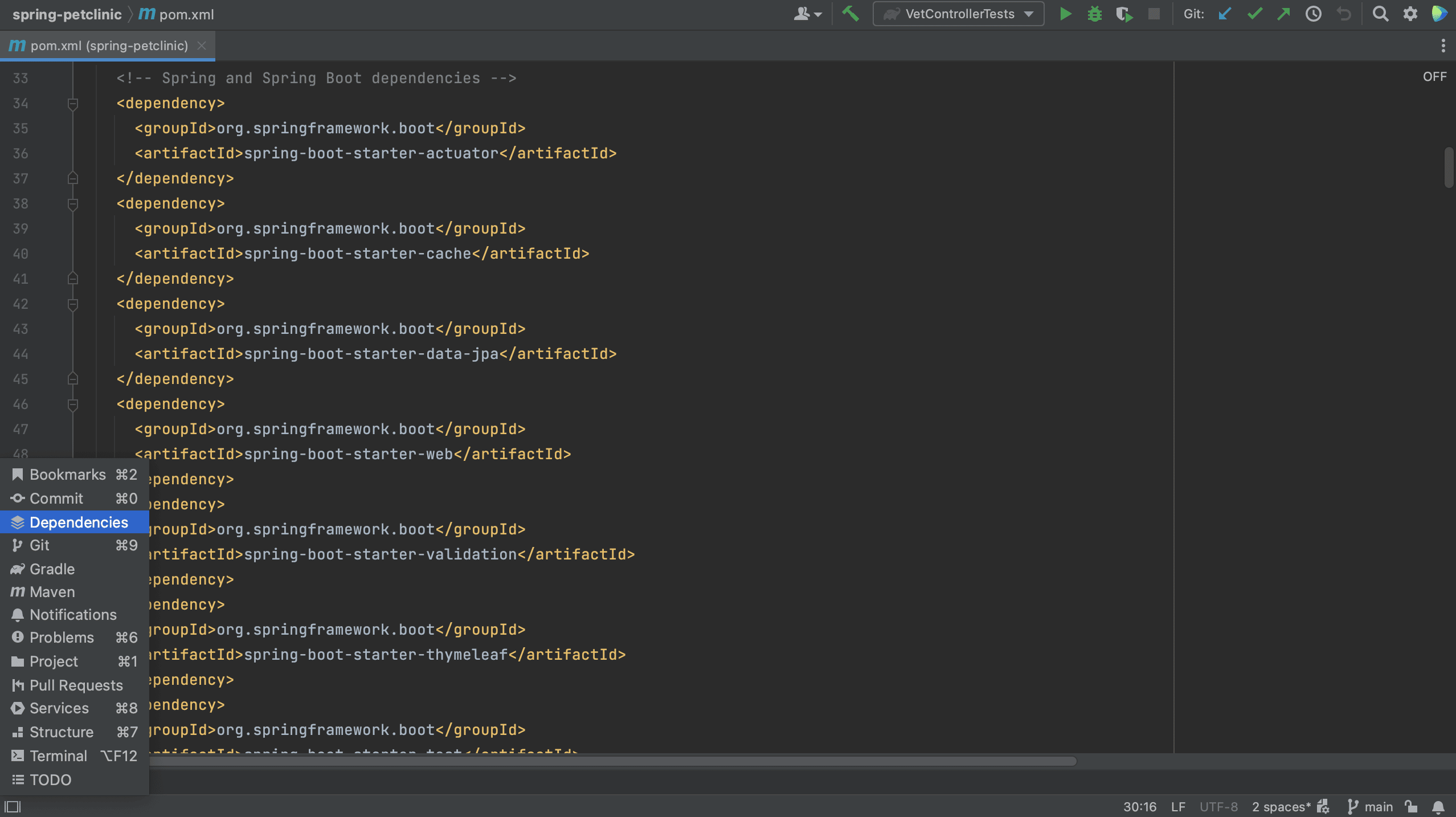 Quick Launch Dependencies