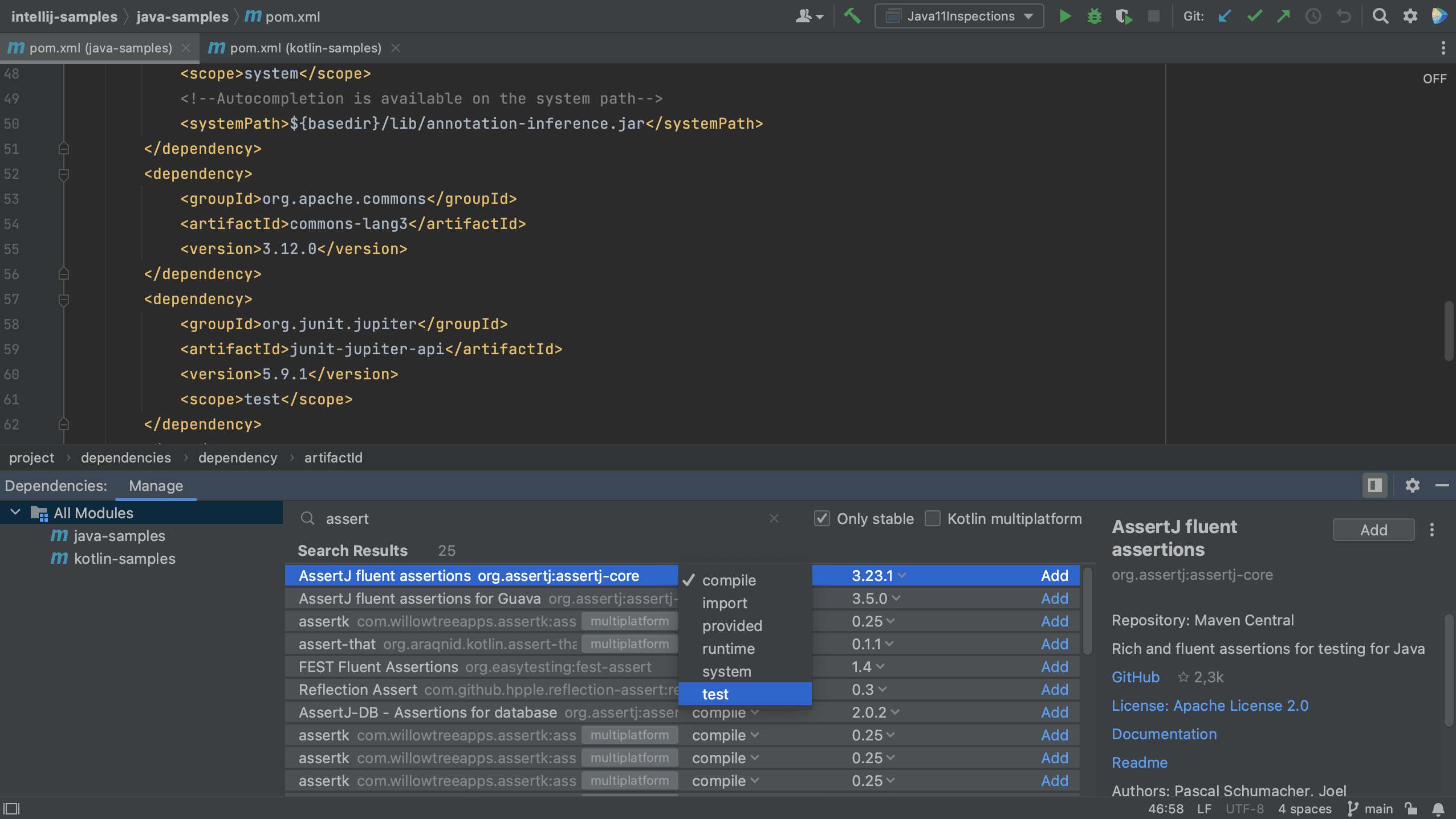 Scope Maven