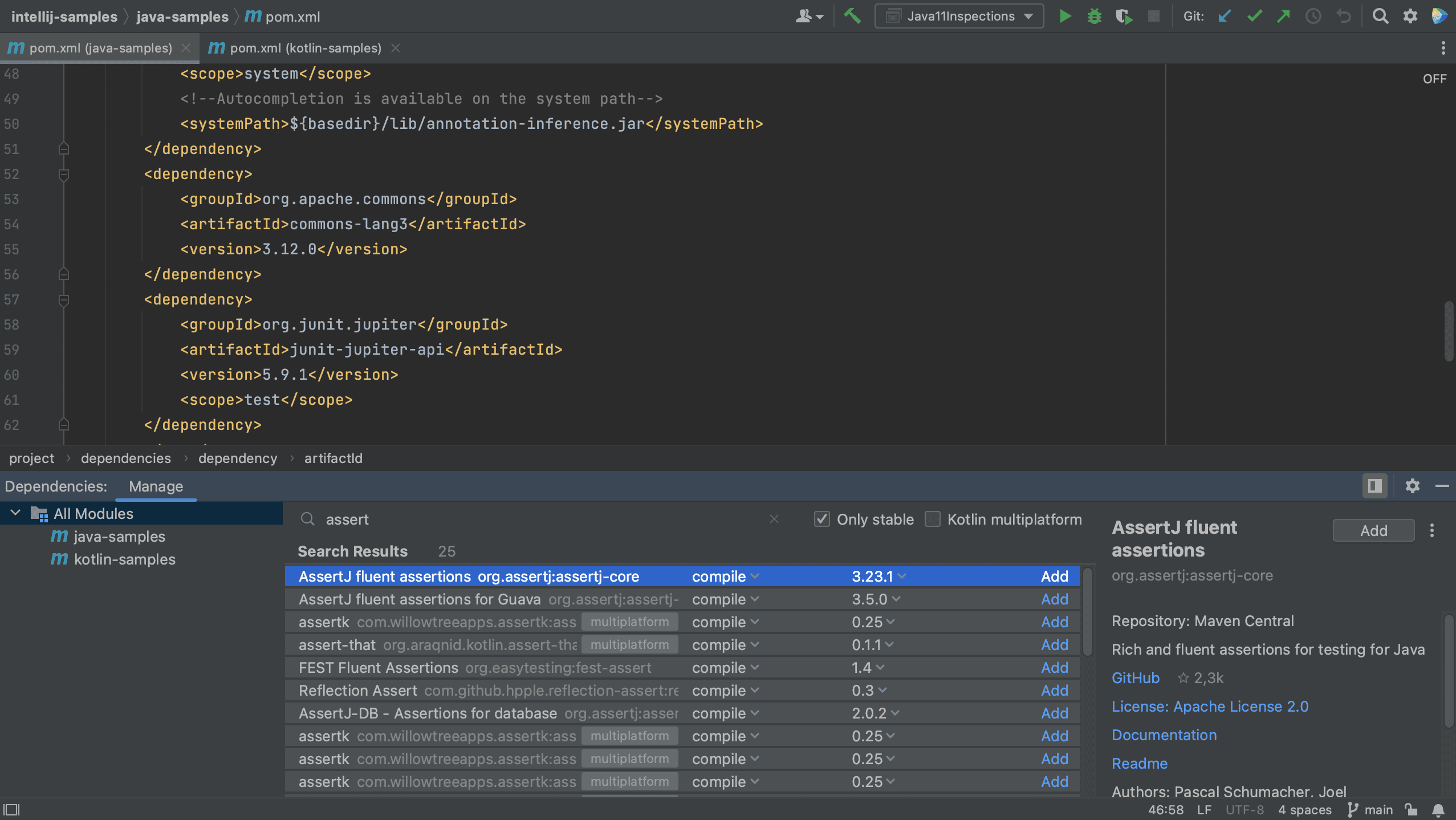 Search AssertJ