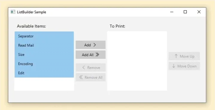 List Builder, FXComponents