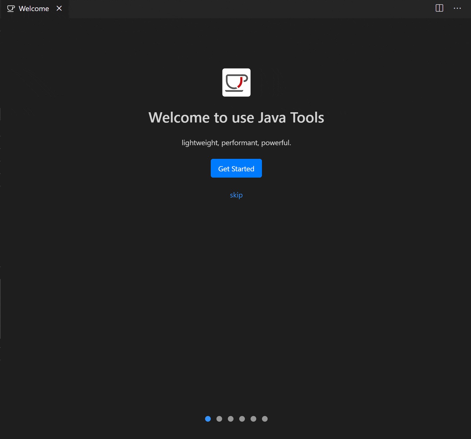 Welcome to the New Java Welcome Page for VS Code
