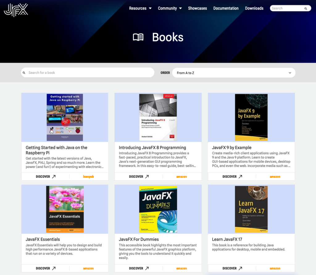 Books on JFX Central