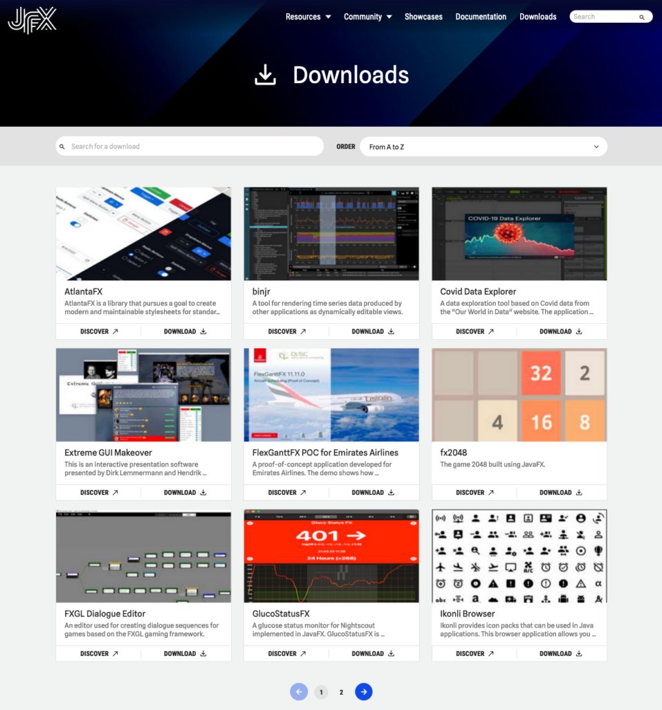 Downloads on JFX Central