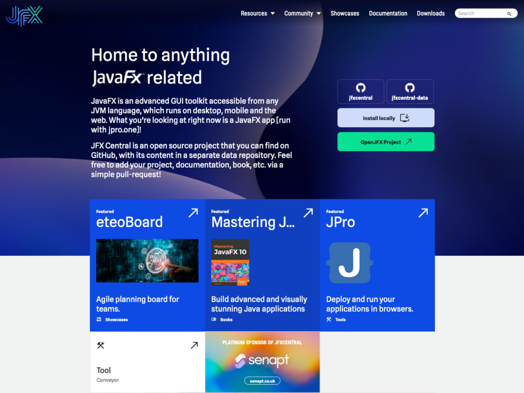 Homepage of JFX Central