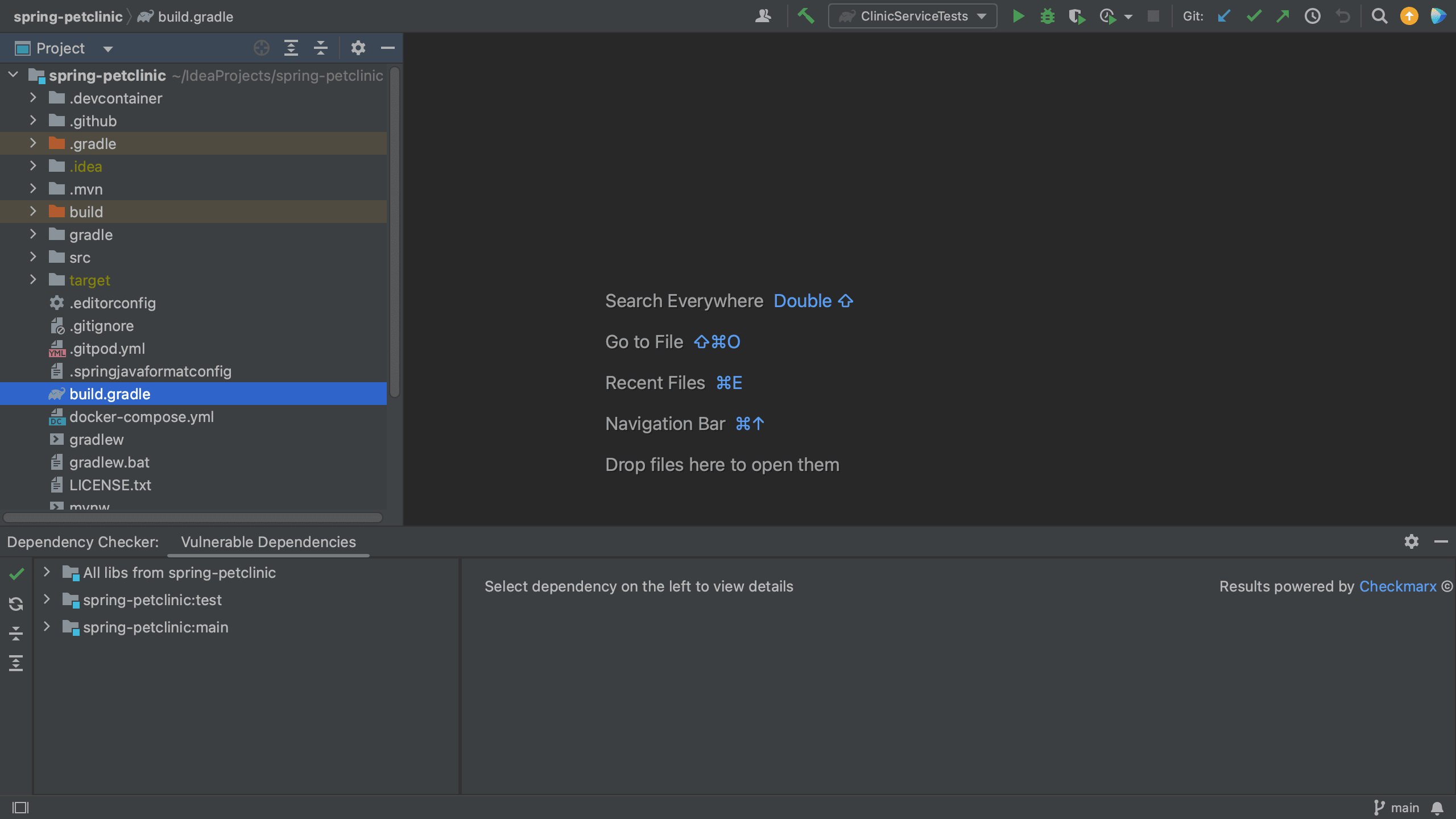 Vulnerable Dependencies tool window Vulnerable Dependencies tool window