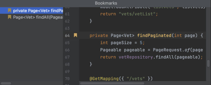 Bookmarks in IntelliJ IDEA