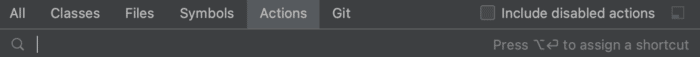 Find Action in IntelliJ IDEA