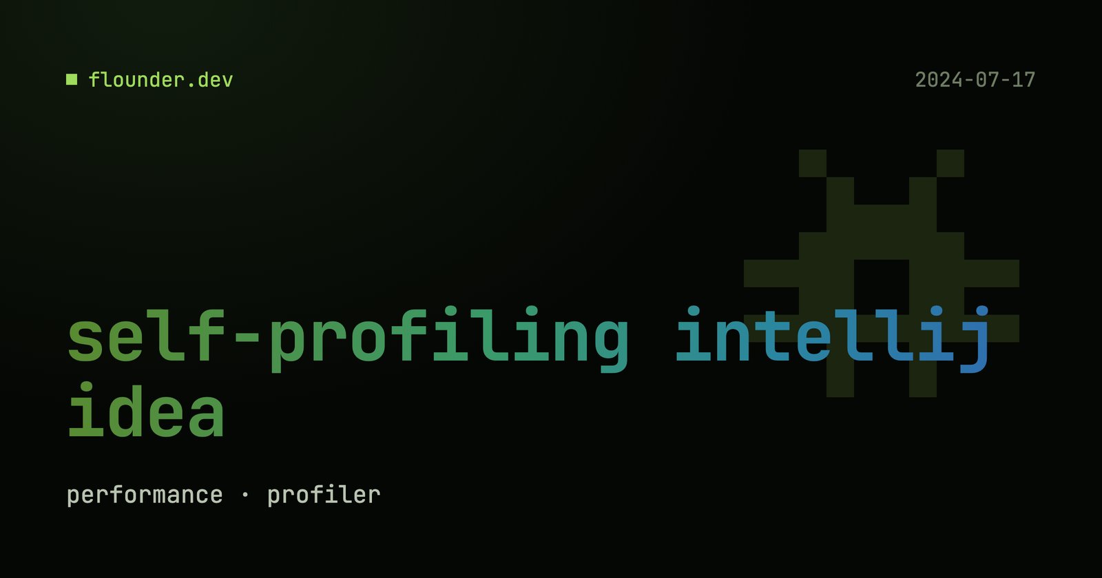 Self-profiling IntelliJ IDEA – post banner