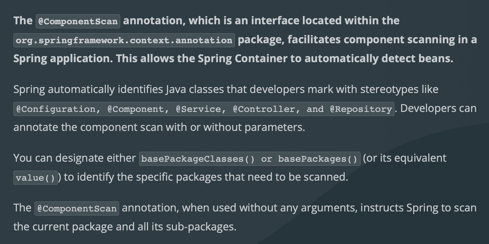Spring: Internals of @ComponentScan