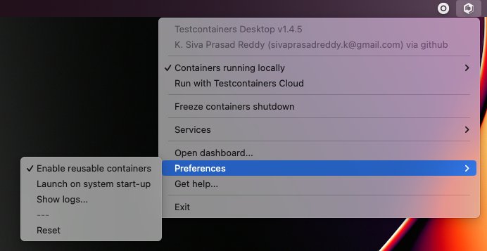 Testcontainers Desktop Enable Reuse