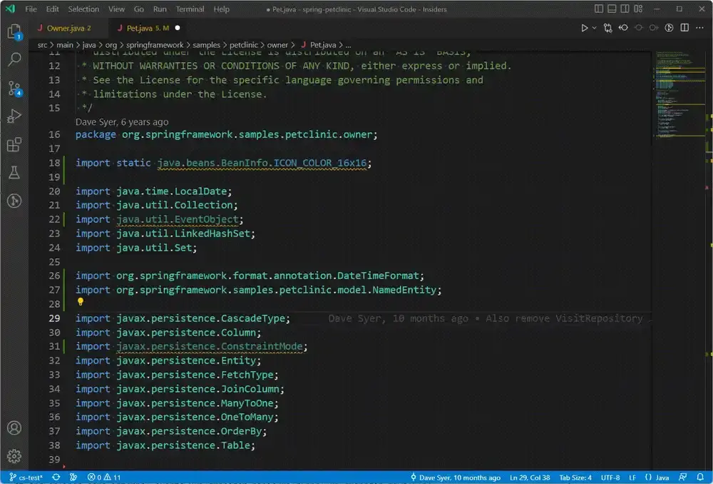 Organize import