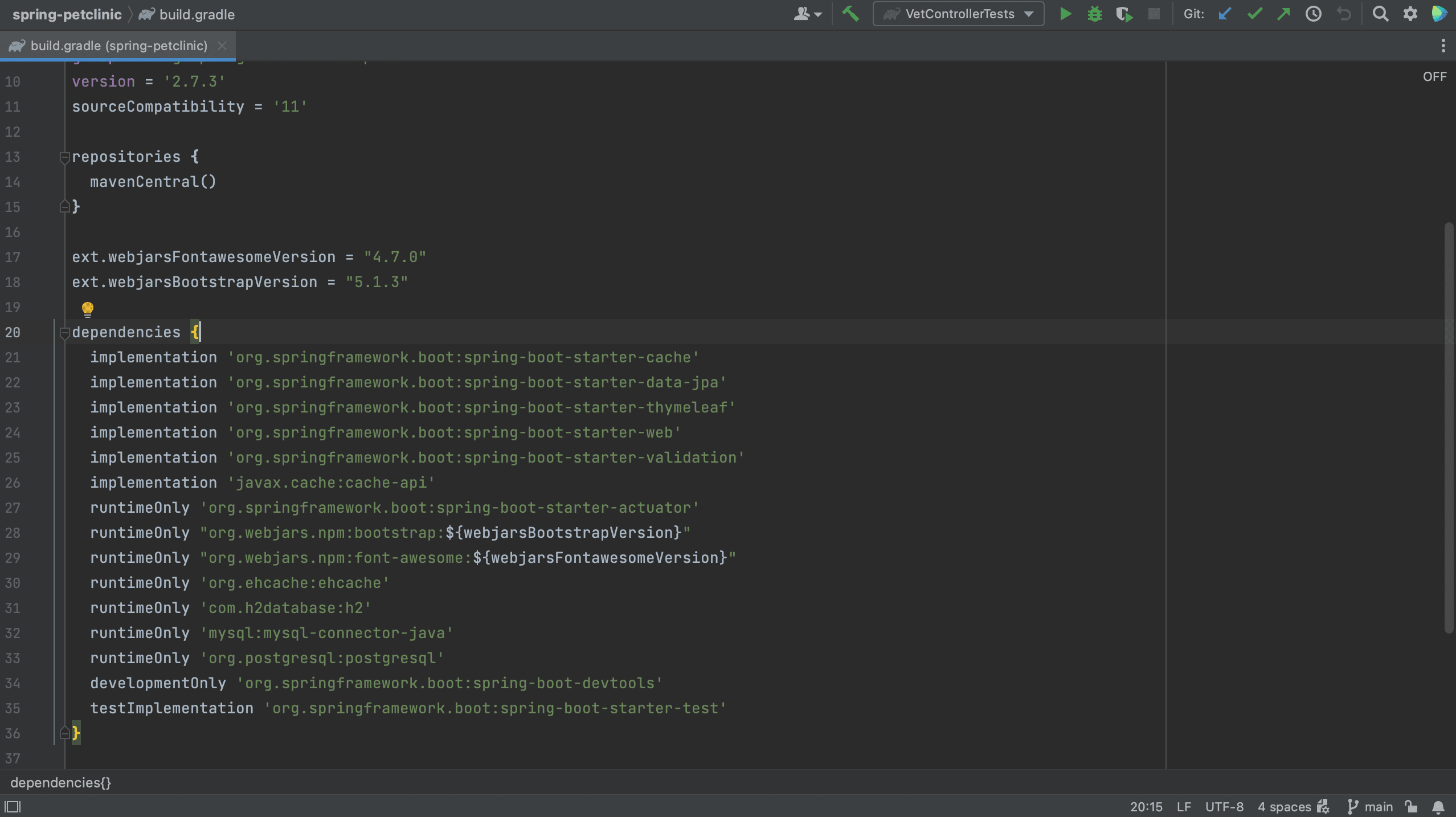 Gradle build.gradle file