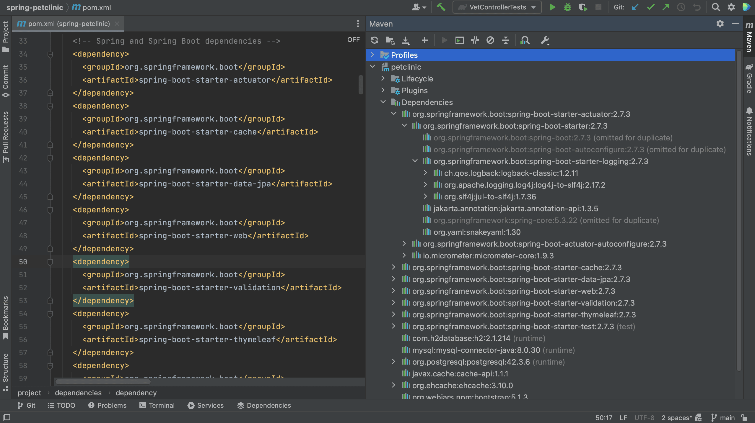 Maven Build Tool Window showing dependencies