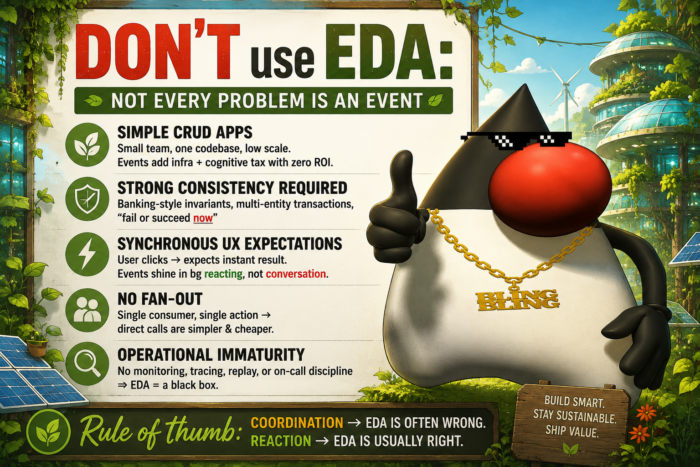 Don't use EDA for everything