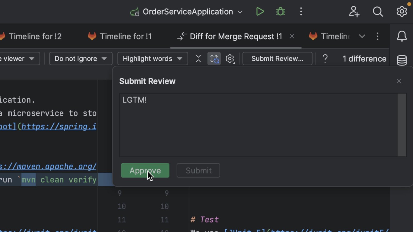Submit Review and Approve
