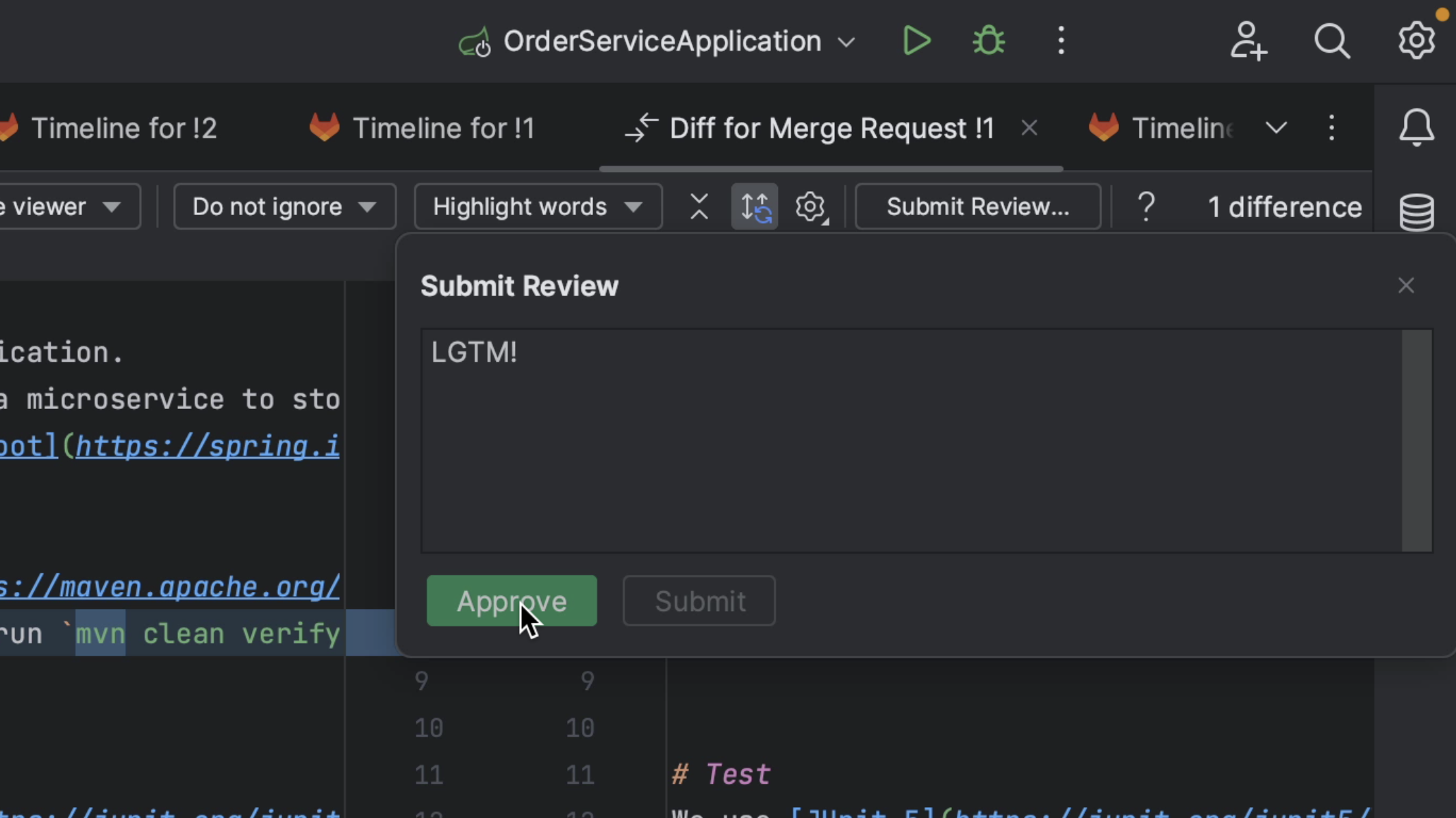 Submit Review and Approve