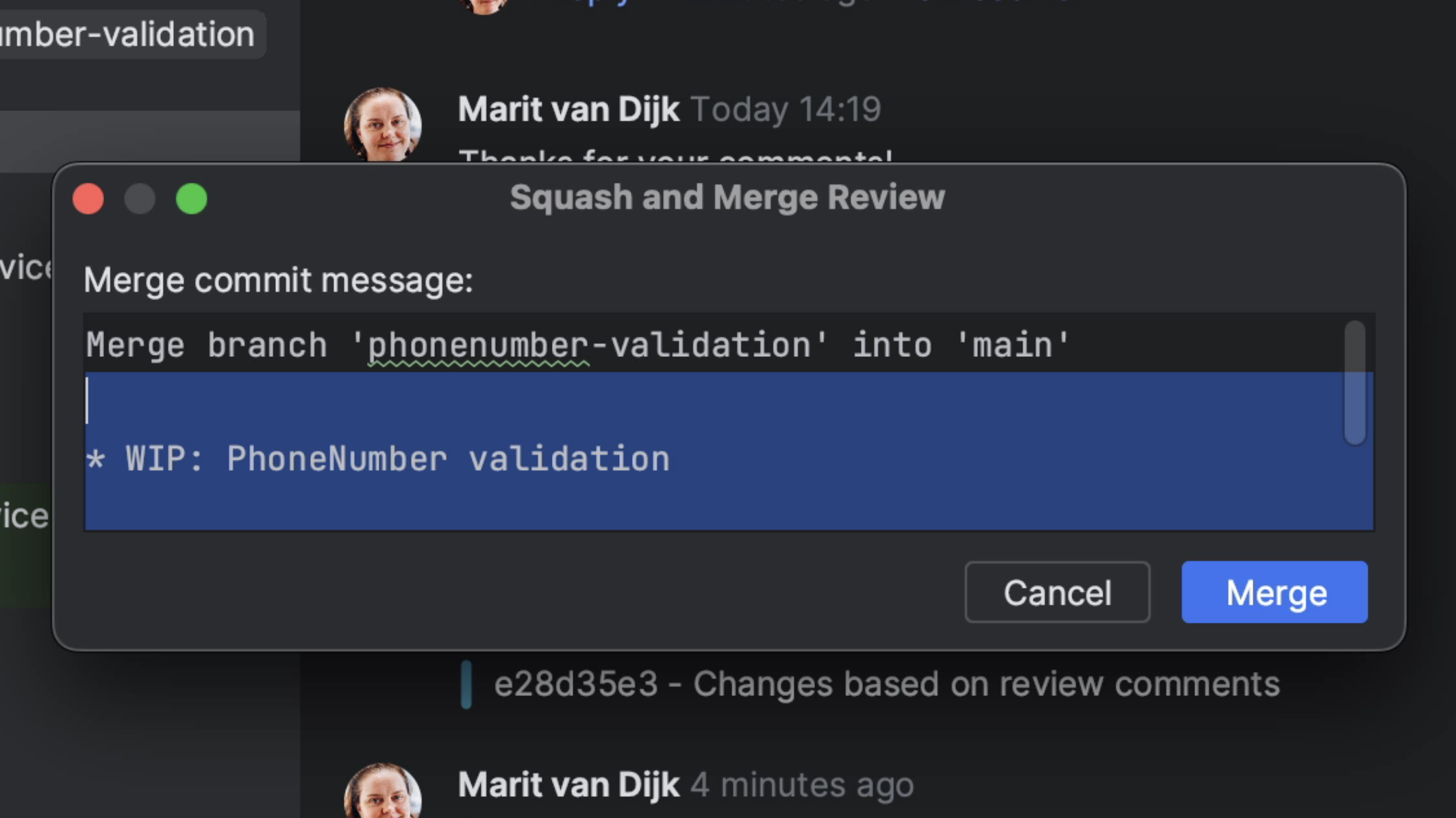 Edit commit message