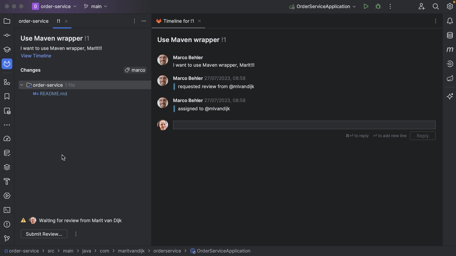 Merge Request details