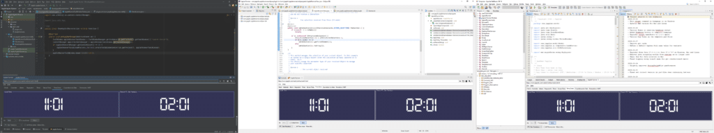 Same application running in IntelliJ IDEA, Eclipse and NetBeans Same Time Zones application running in IntelliJ IDEA, Eclipse and NetBeans